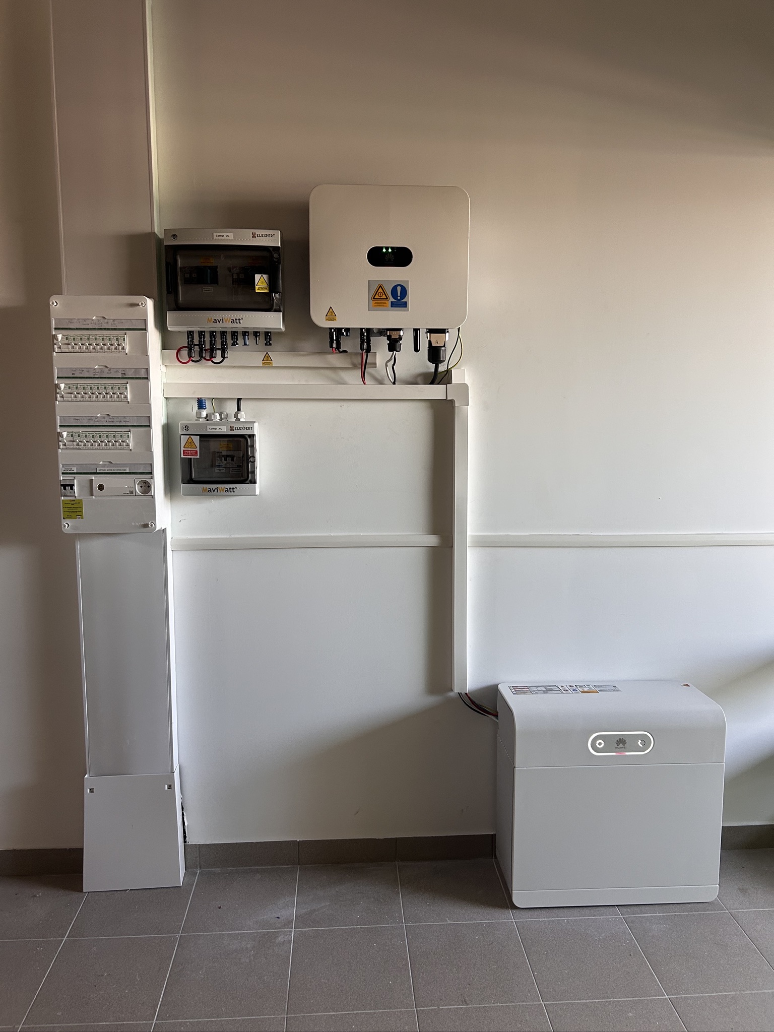 Installation photovoltaïque de 3 kWc complétée par une batterie et un HEMS Huawei à Saint-Cyr en Ardèche