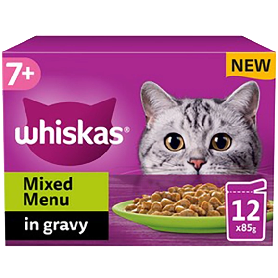 The Kennel Shop Pet Store Whiskas 7+ Pouches Jelly & Gravy