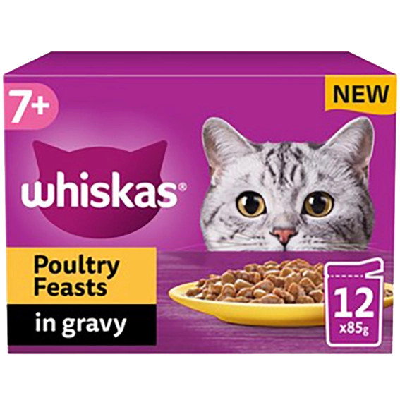 The Kennel Shop Pet Store Whiskas 7+ Pouches Jelly & Gravy