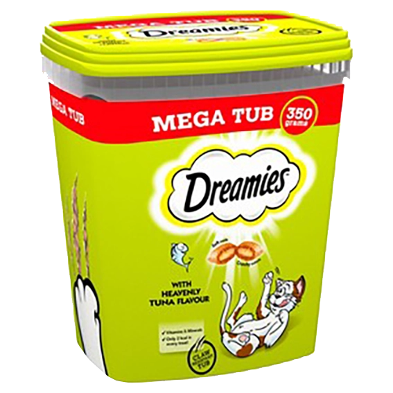 The Kennel Shop Pet Store Dreamies Treats Mega Tub 350g 
