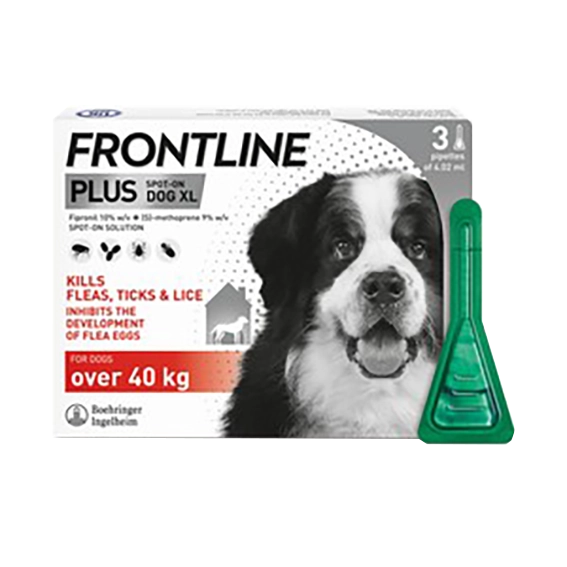 The Kennel Shop Pet Store Frontline Plus Dog pipettes x3