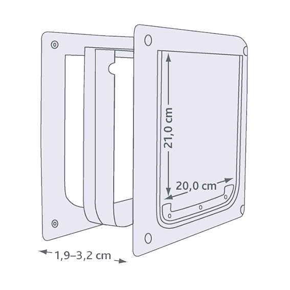 The Kennel Shop Pet Store Trixie 2-Way Pet Flap XS/S