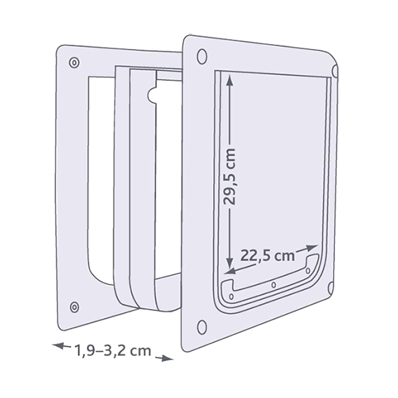 The Kennel Shop Pet Store Trixie 2-Way Pet Flap M