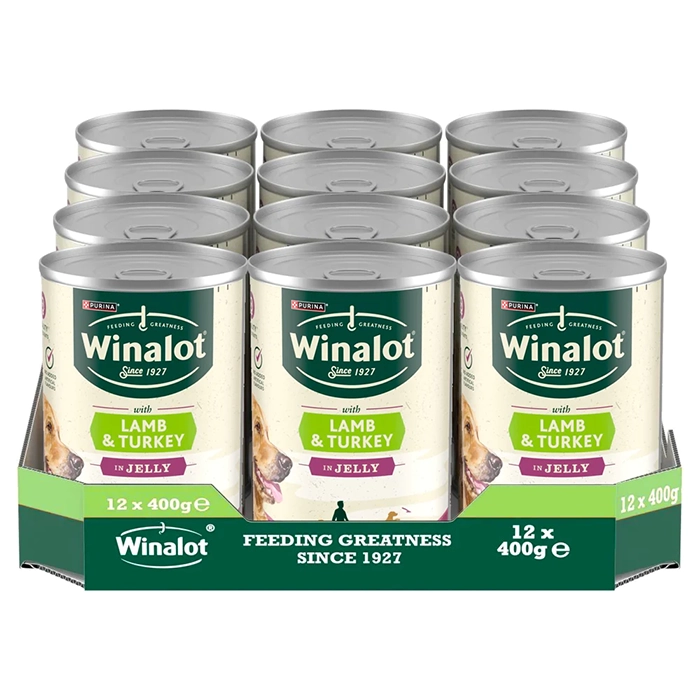 The Kennel Shop Stocks Winalot 12 x Dog Food Lamb Tins