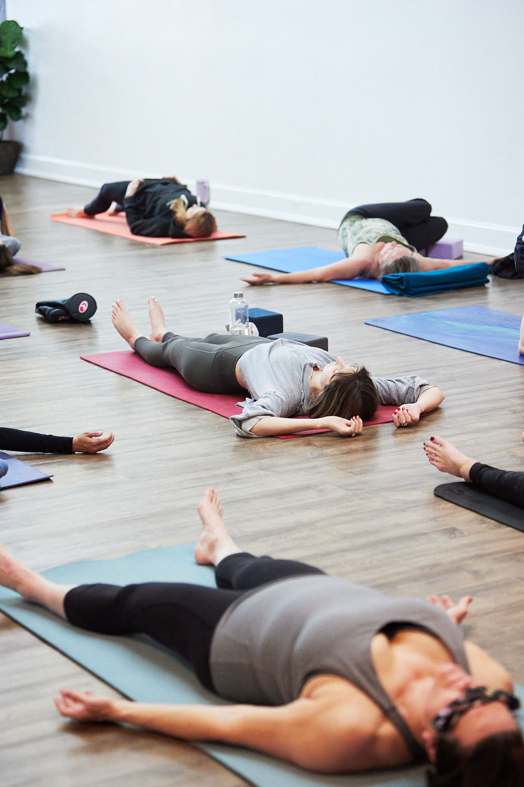 Beginner yoga student feeling comfortable at Home Studio Yoga in San Anselmo, CA