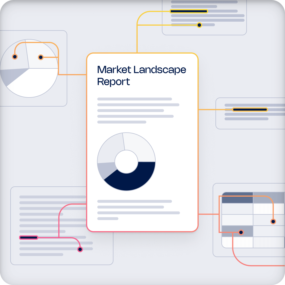 Visualization of GPT gathering data for a report