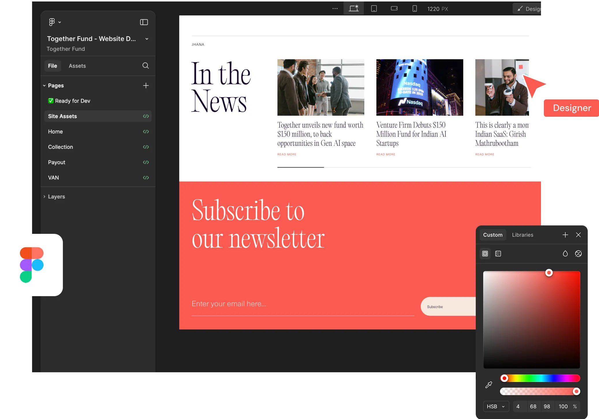 figma design by thunderclap