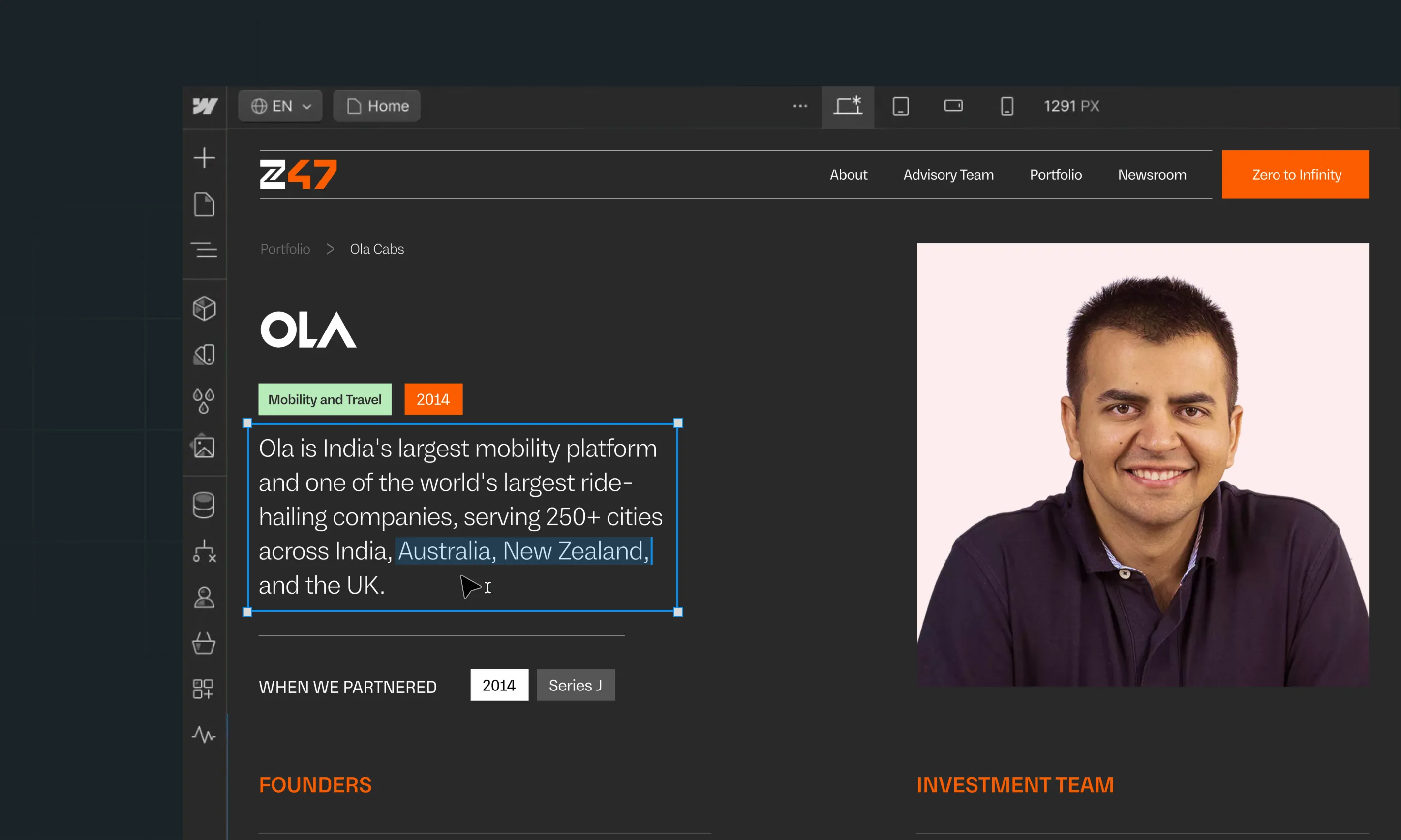 Z47 VC website