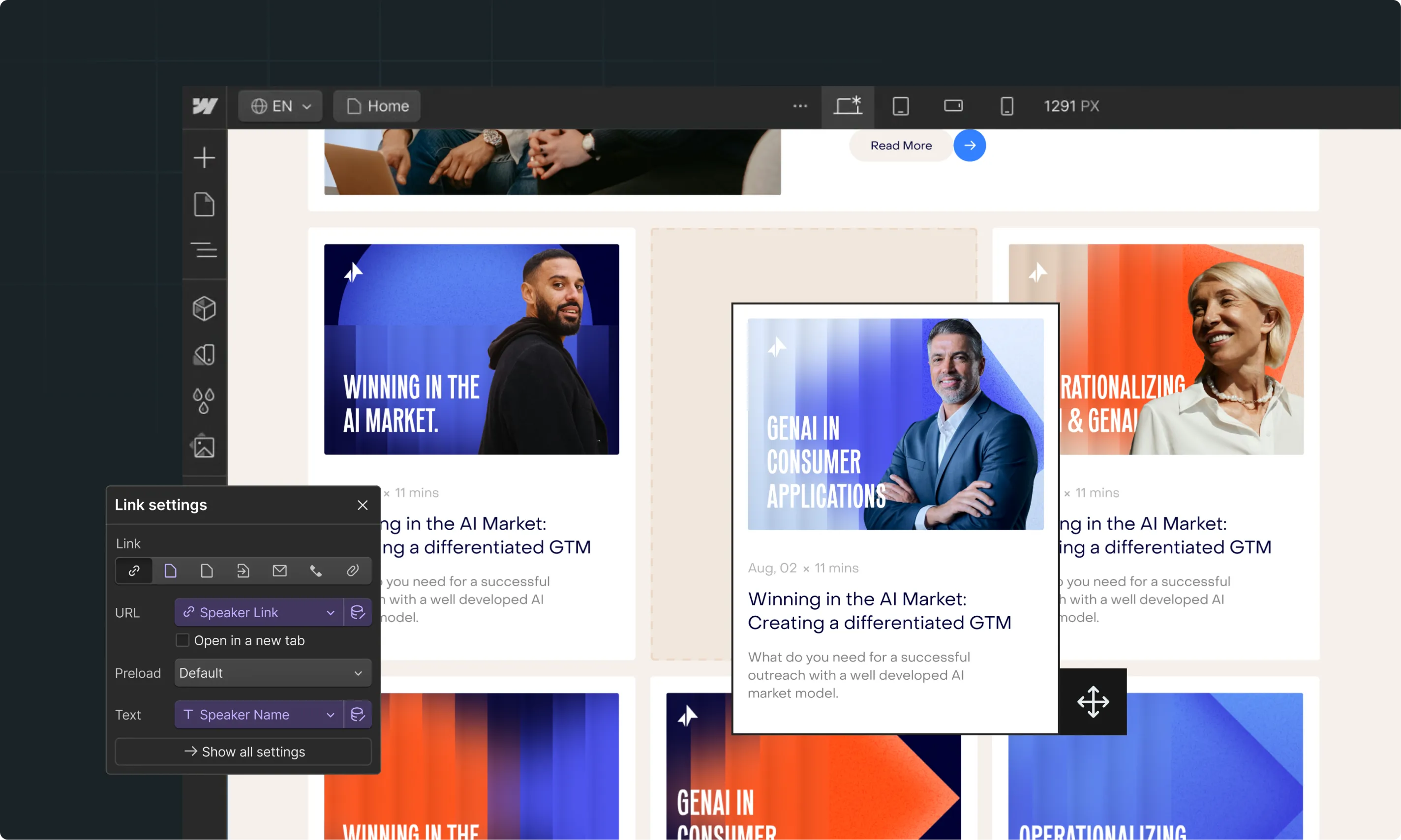 Webflow development