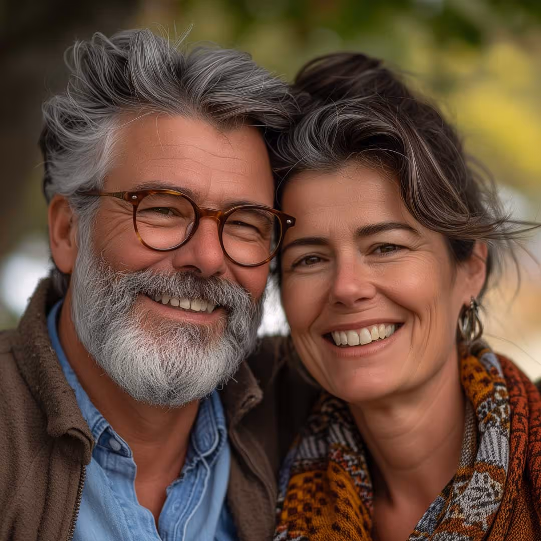 Happy middle aged couple