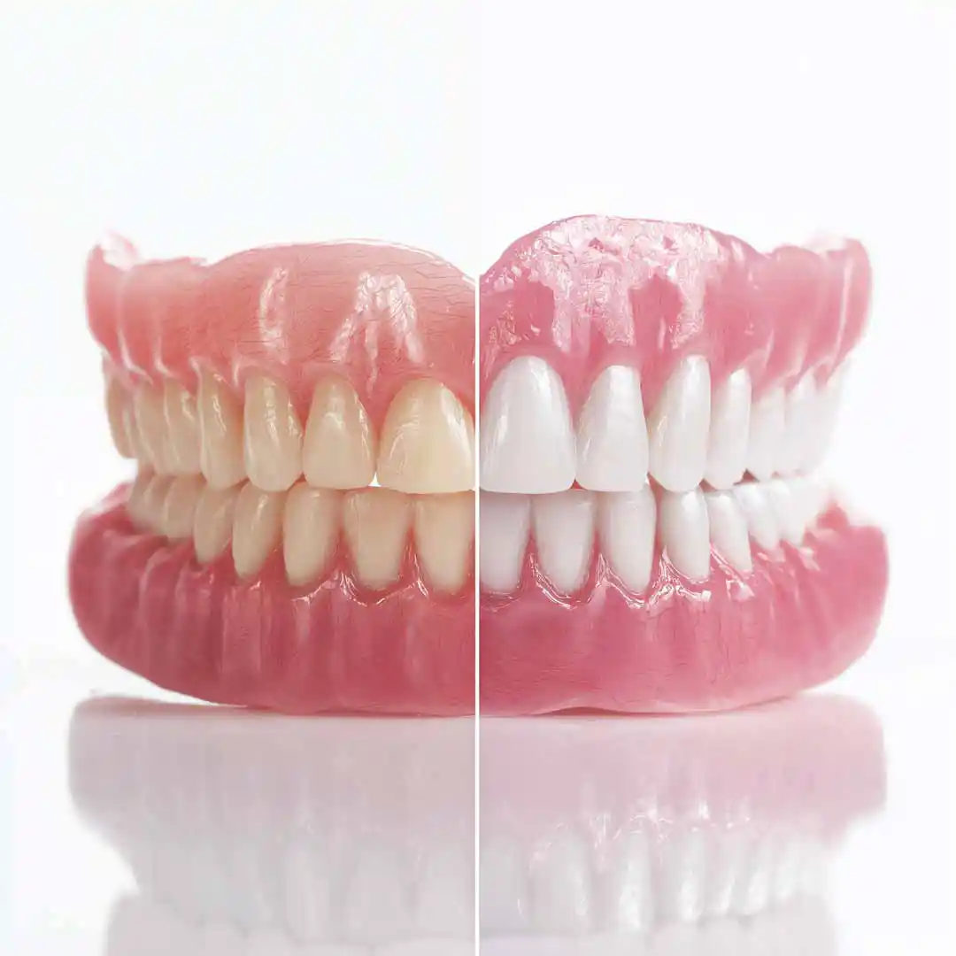 Denture side by side image
