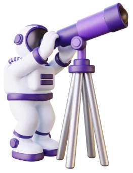 Astronaut looking into lens