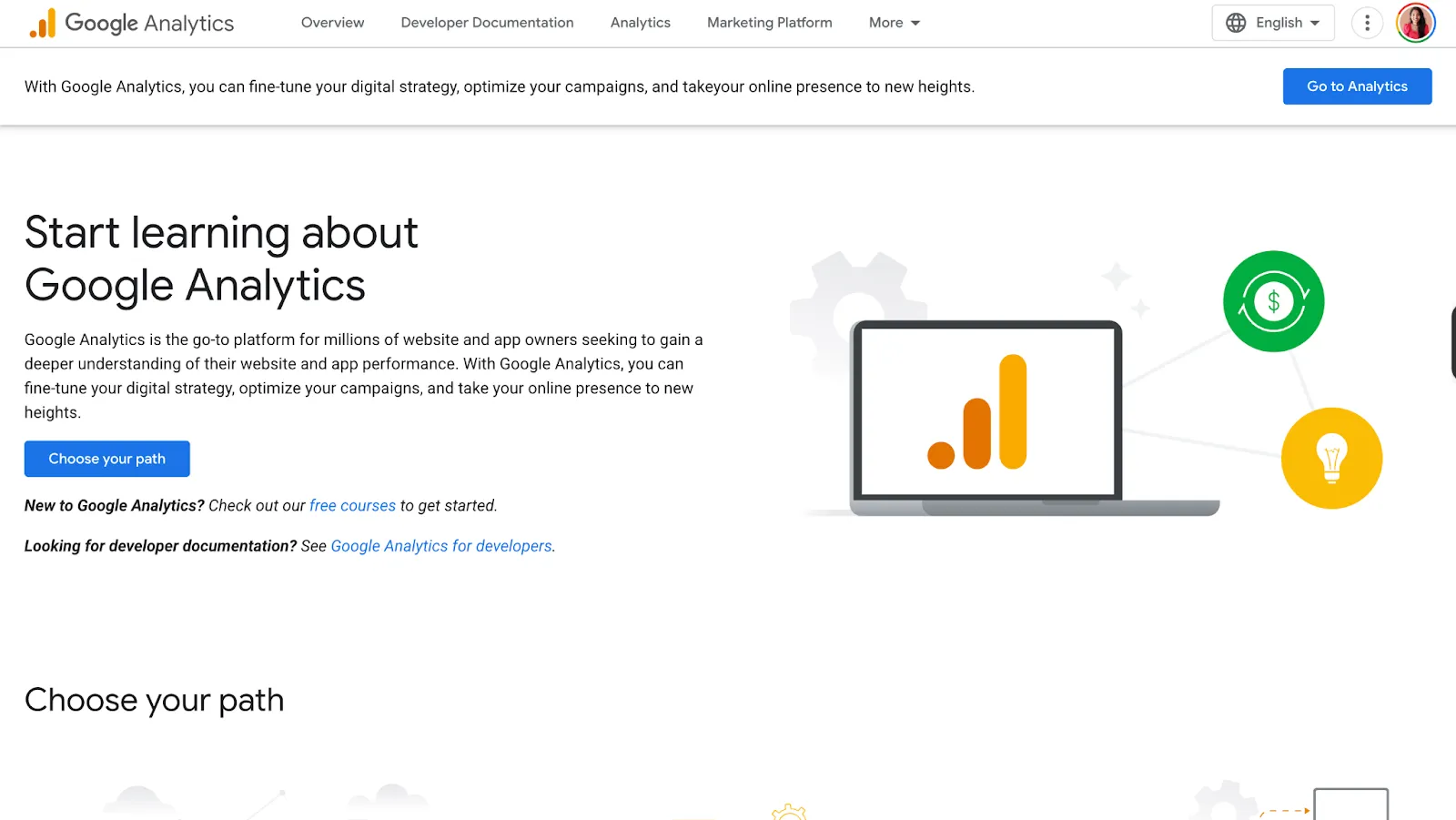 Google Analytics for web