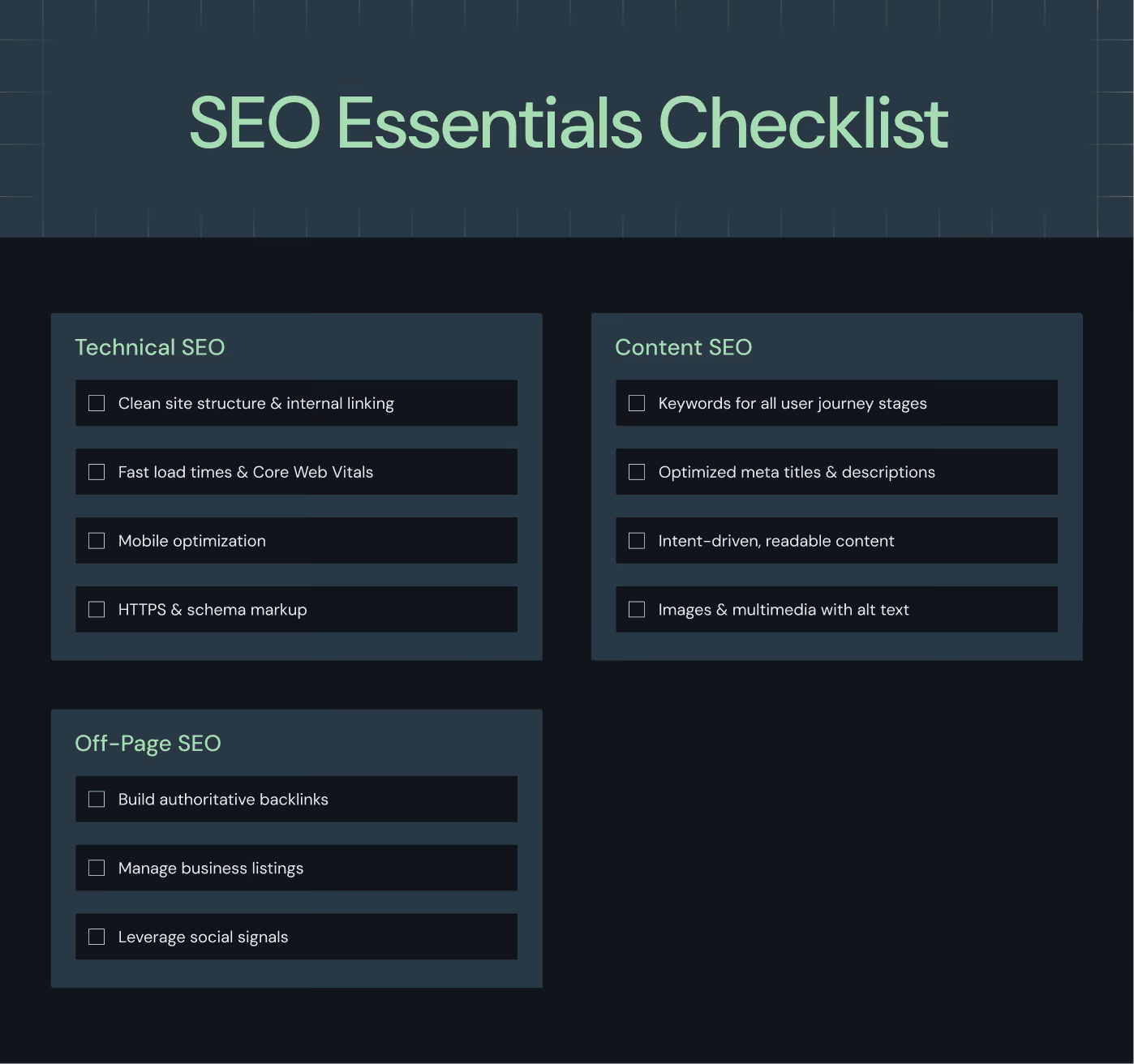 SEO Essentials Checklist