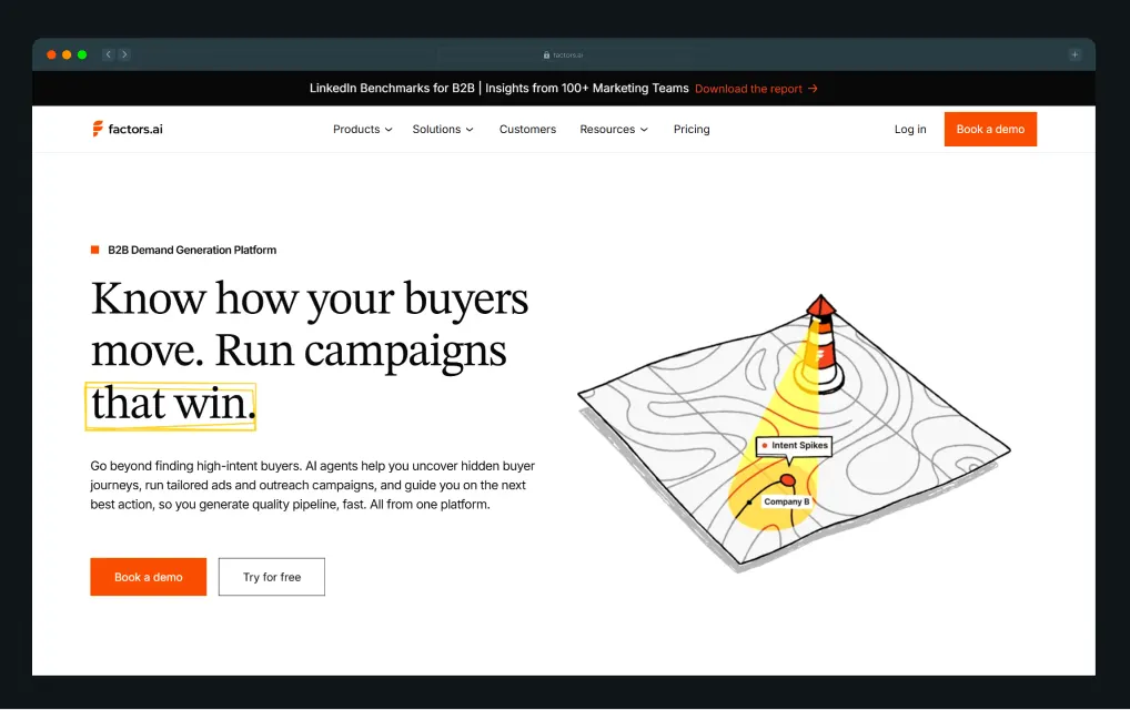 Factors.ai home page