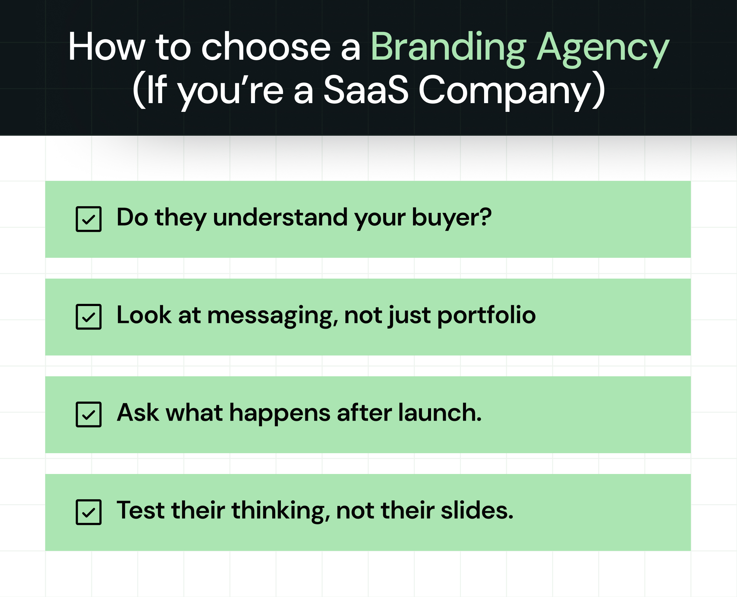 How to Choose a Branding Agency (If You're a SaaS Company)