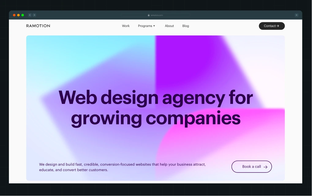 Ramotion: Best for premium design systems and brand-aligned enterprise sites