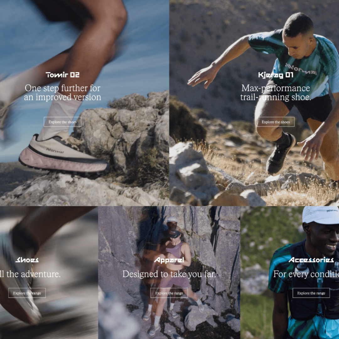 Three snapshots of Perfect Day’s website featuring a warm gradient design, food imagery, the tagline "Origins as collaborative as our ambitions," and highlights social proof metrics and sustainable dairy innovations.