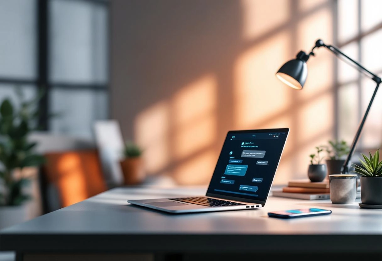 AI chatbot assisting customers through messaging platforms