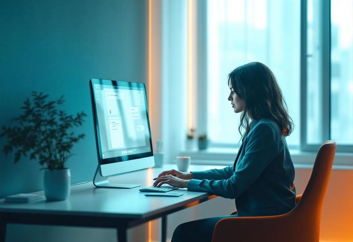 AI chatbot assisting customers