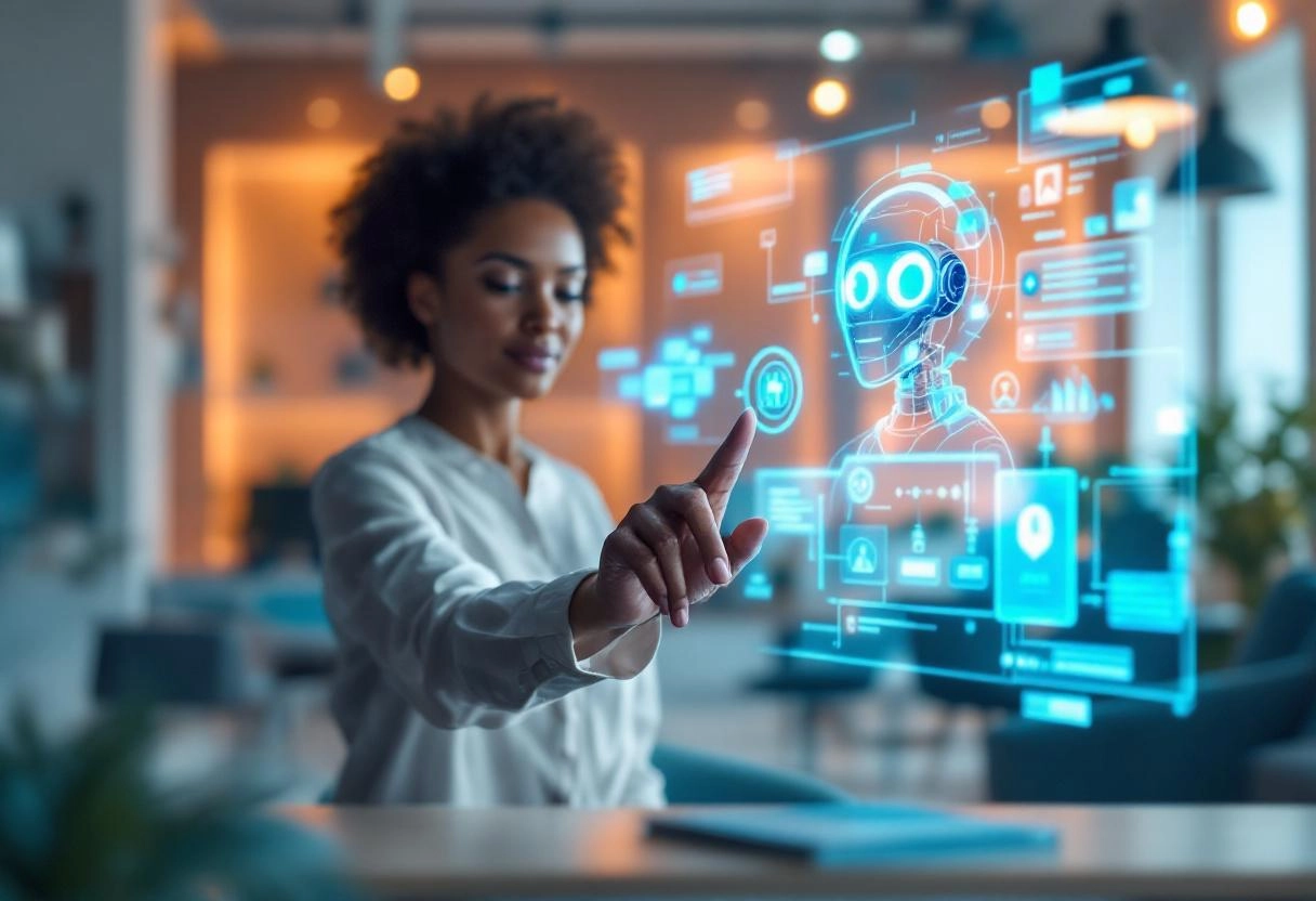 AI chatbot interacting with customers across multiple devices