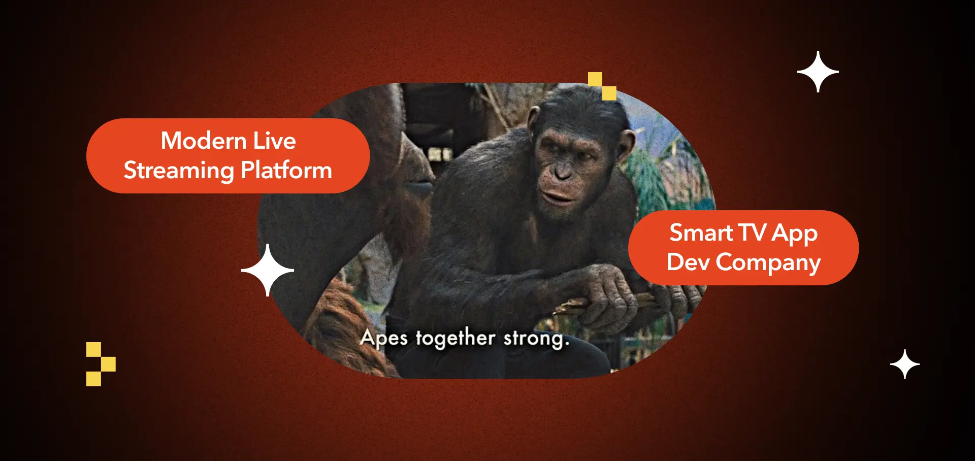 Разработка Smart TV-приложений на Apple tvOS, Android TV, Samsung Tizen и LG webOS для платформ прямого эфира и SVOD с EAA-совместимыми субтитрами и UX с расстояния трёх метров