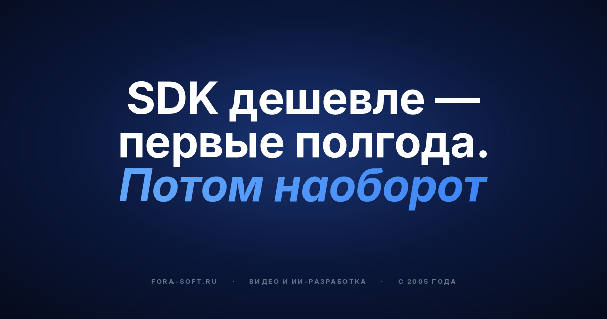 WebRTC: разработка с нуля или SDK — TCO и план миграции — обложка
