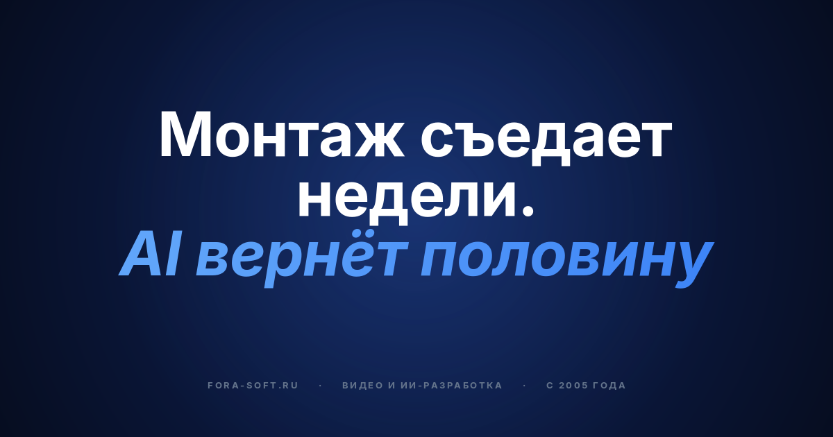 Решения для видеомонтажа на основе ИИ: как преобразить вашу платформу в 2026 году — обложка
