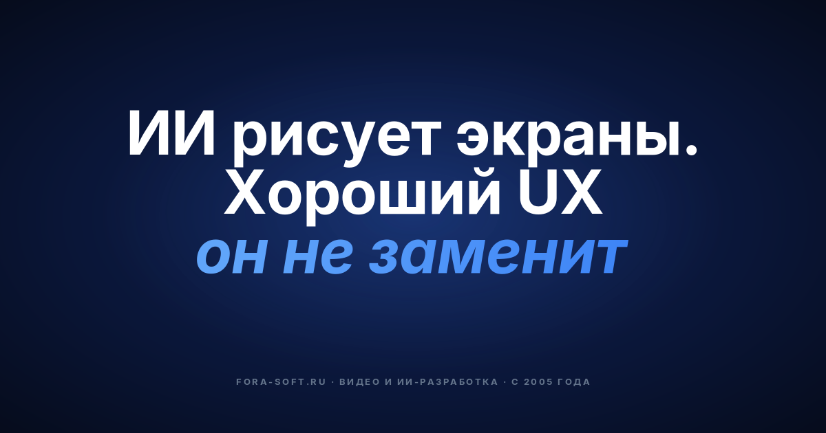UI/UX в 2024: хорошее, плохое и сгенерированное ИИ (обзор 2026) — обложка