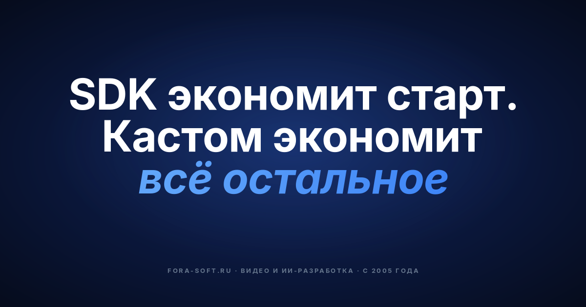 SDK или кастомная разработка: что лучше для вашего продукта? — обложка
