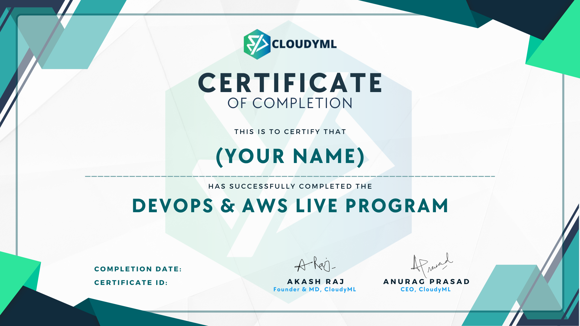 CloudyML Certification Program