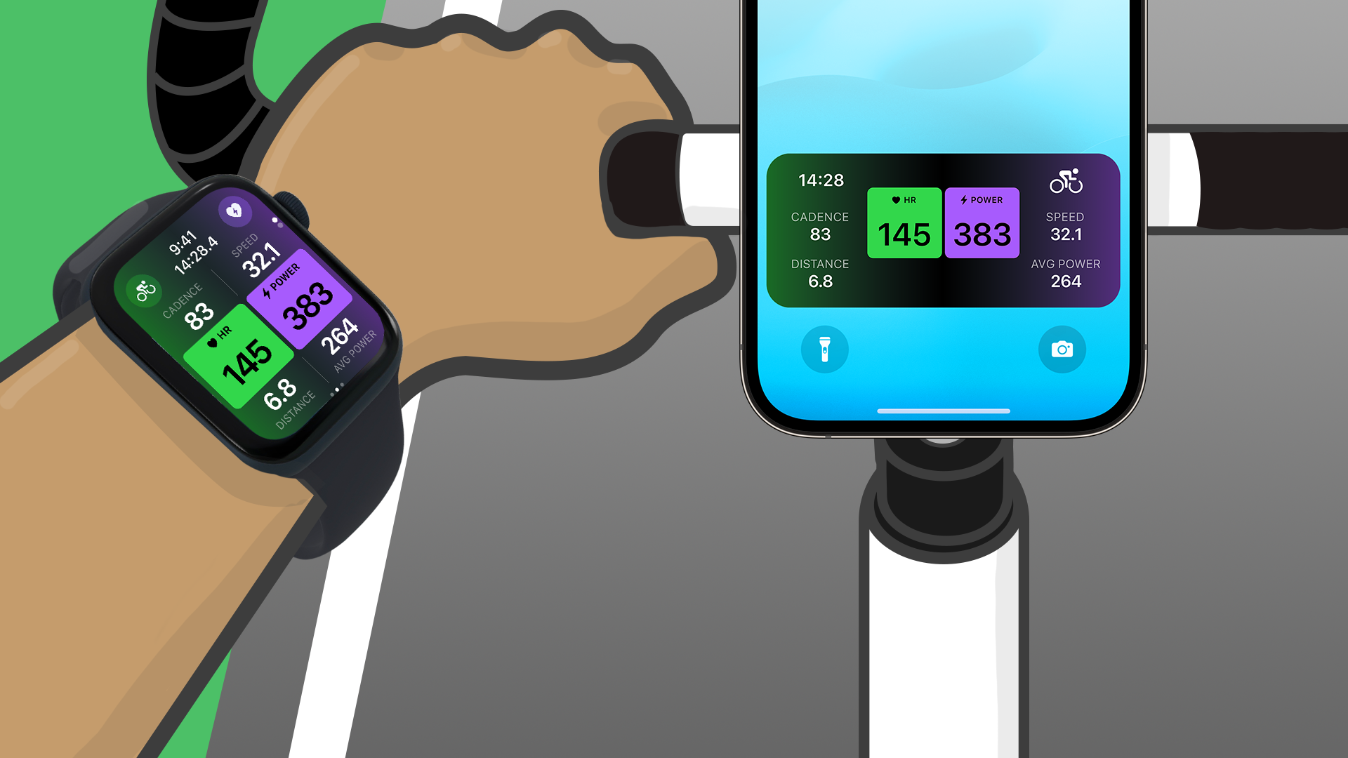 DIY Bike Computer With Apple Watch and FITIV Pulse