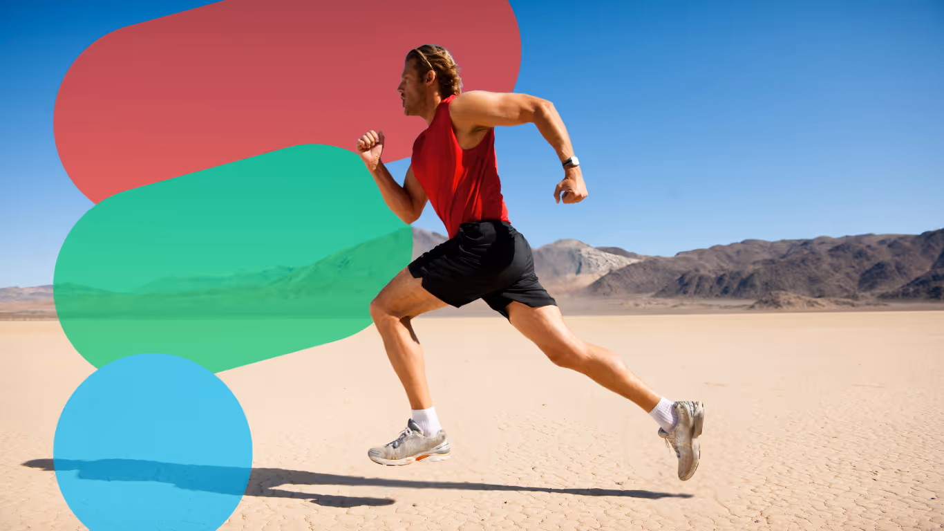 Runner maintaining steady pace for Zone 2 endurance training