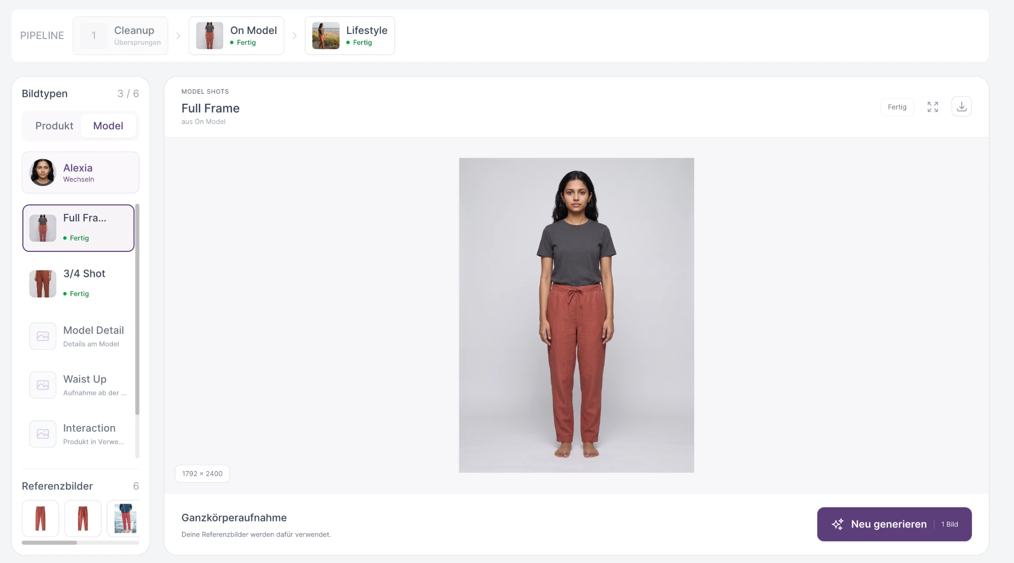 Pine Studio in Hello Pine: Model-Shot Full Frame mit der Pipeline Cleanup, On Model und Lifestyle
