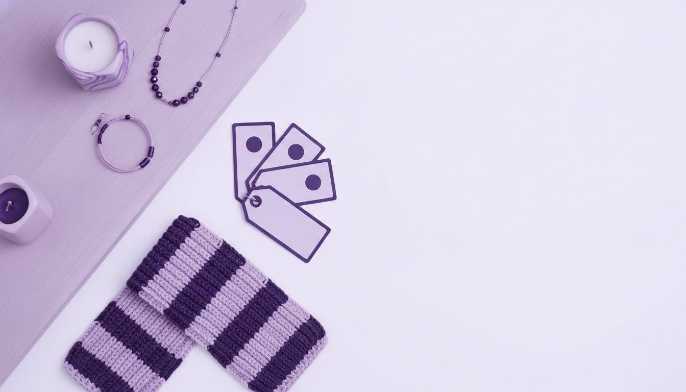 Handmade-Werkbank mit verschiedenen Gebühren-Tags zu den fünf Marktplatz-Alternativen