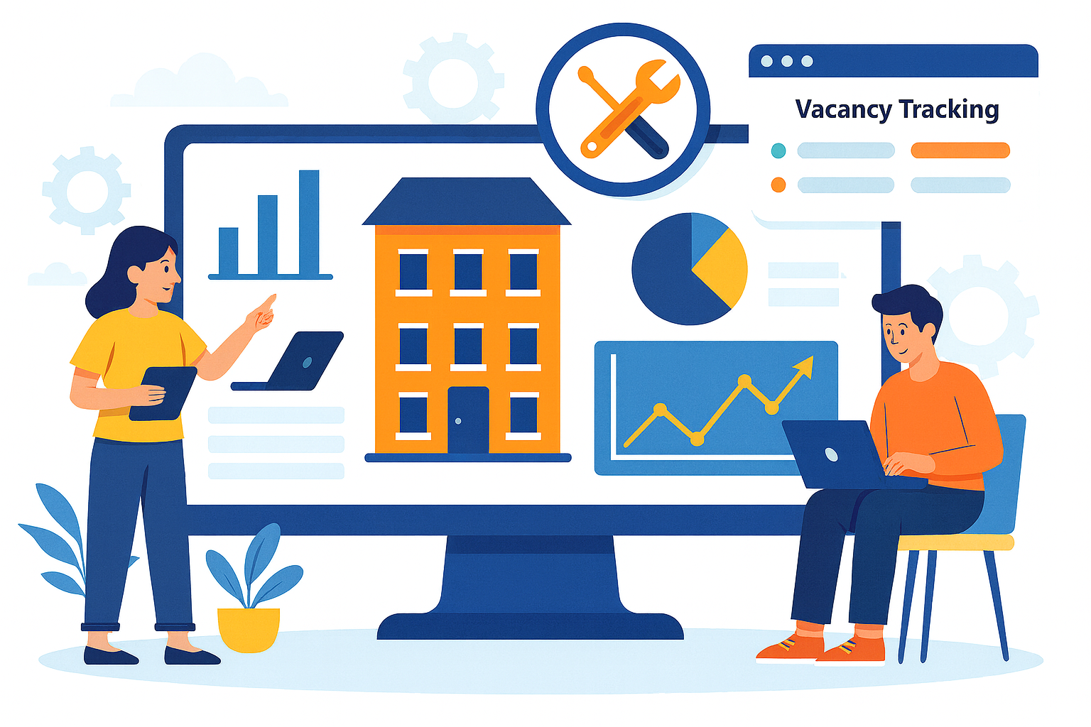 Can PG software handle maintenance requests and vacancy tracking?