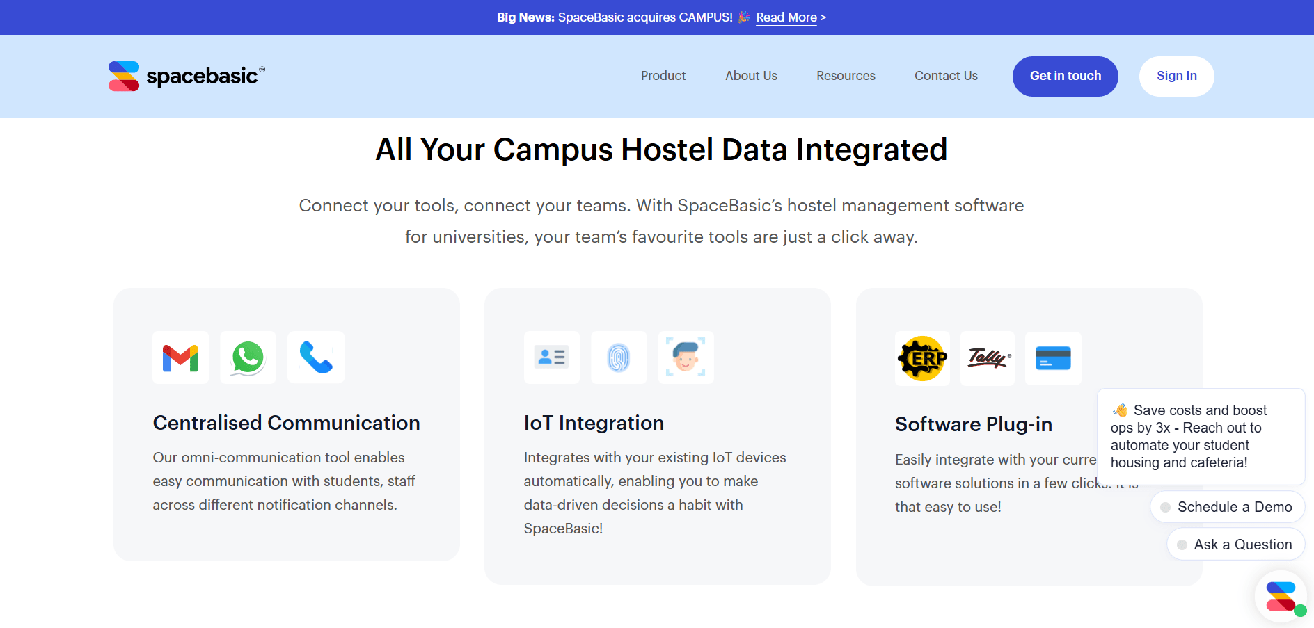 SpaceBasic: Transforming Hostel Communication and Management