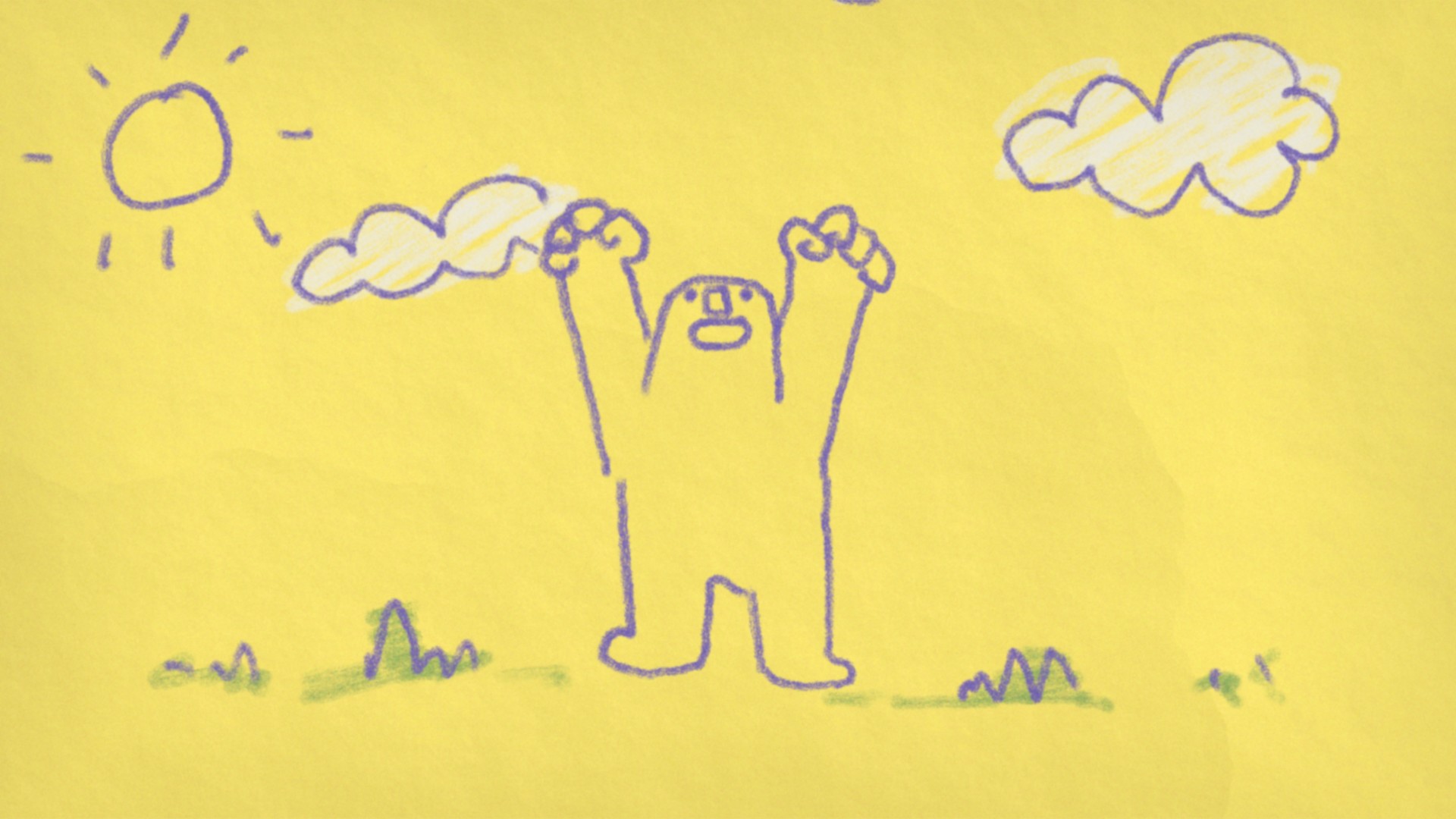 Person holding their hands up to the sky