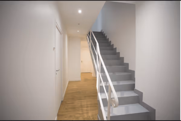 visuel d'un chantier d'escalier avec tremie (après)