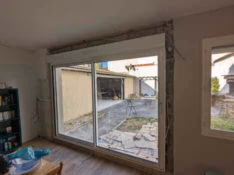 photo chantier ouverture mur porteur Argenteuil (Après,vue de l'intérieur)