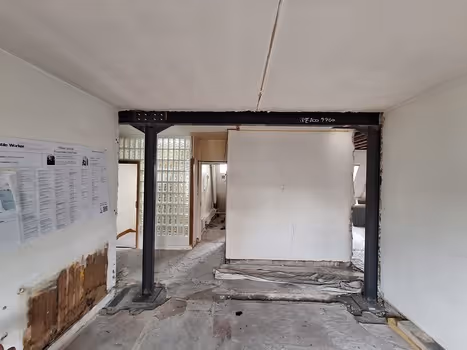 photo chantier ouverture mur porteur 4m Paris 17 (après)