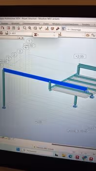 Plans d'exécution et note de calcul, Dimensionnement Robot Structural Paris 18 (3)