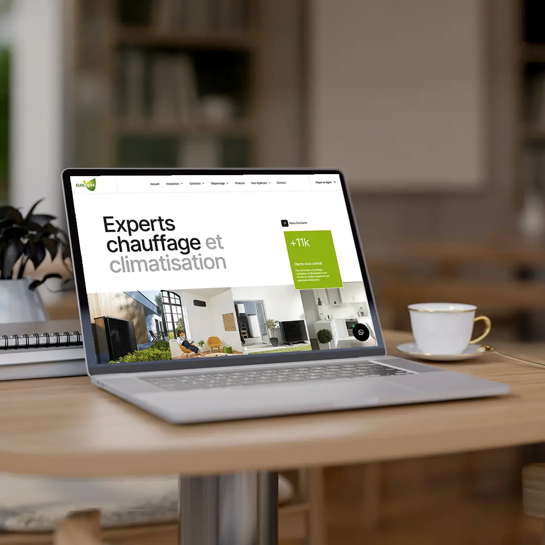 Refonte Site Web : Elec'Gaz Maintenance