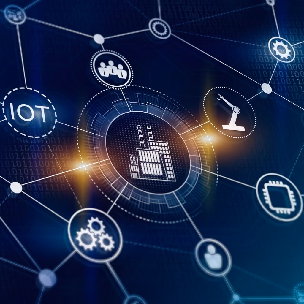 Graphic depicts fourth industrial revolution, the digitalisation of business processes