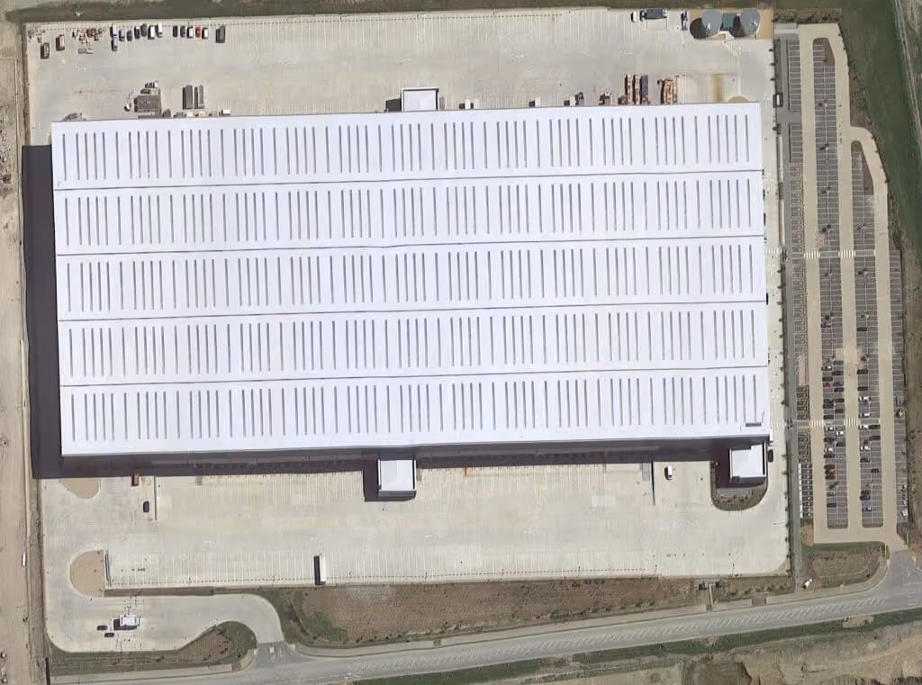 Google Maps image of large distribution centre