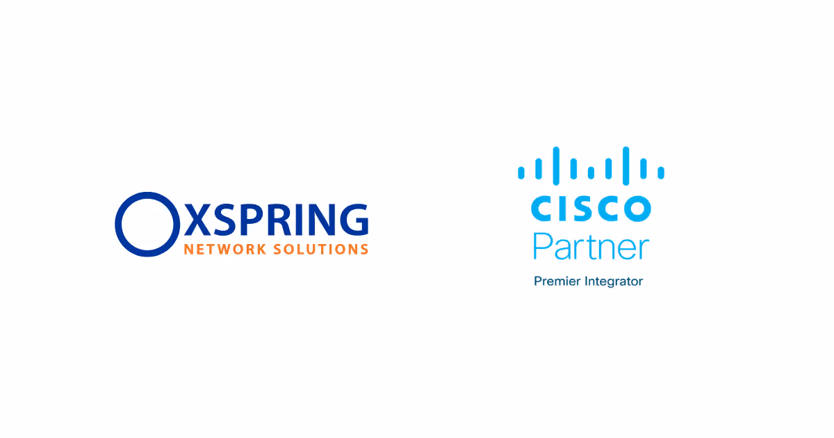 Oxspring Network Solutions logo and Cisco Partner logo
