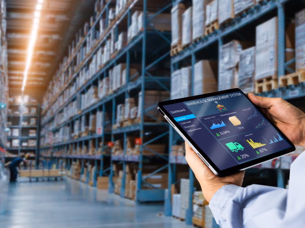 smart warehouse inventory management system concept