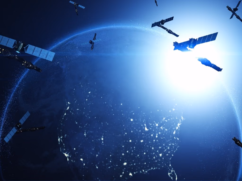 satellites enabling global telecommunication and high speed internet
