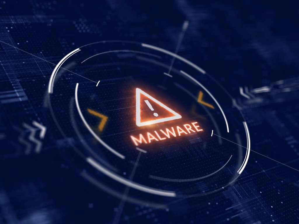graphic depicting an automated Malware alert