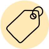 Hang tag icon representing brand